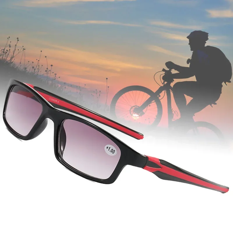 

Outdoor Sport Square Frame Reading Sun Glasses For Men Dioptric Reader Unisex Fashion Reading Eyewear With +1.0 to +4.0