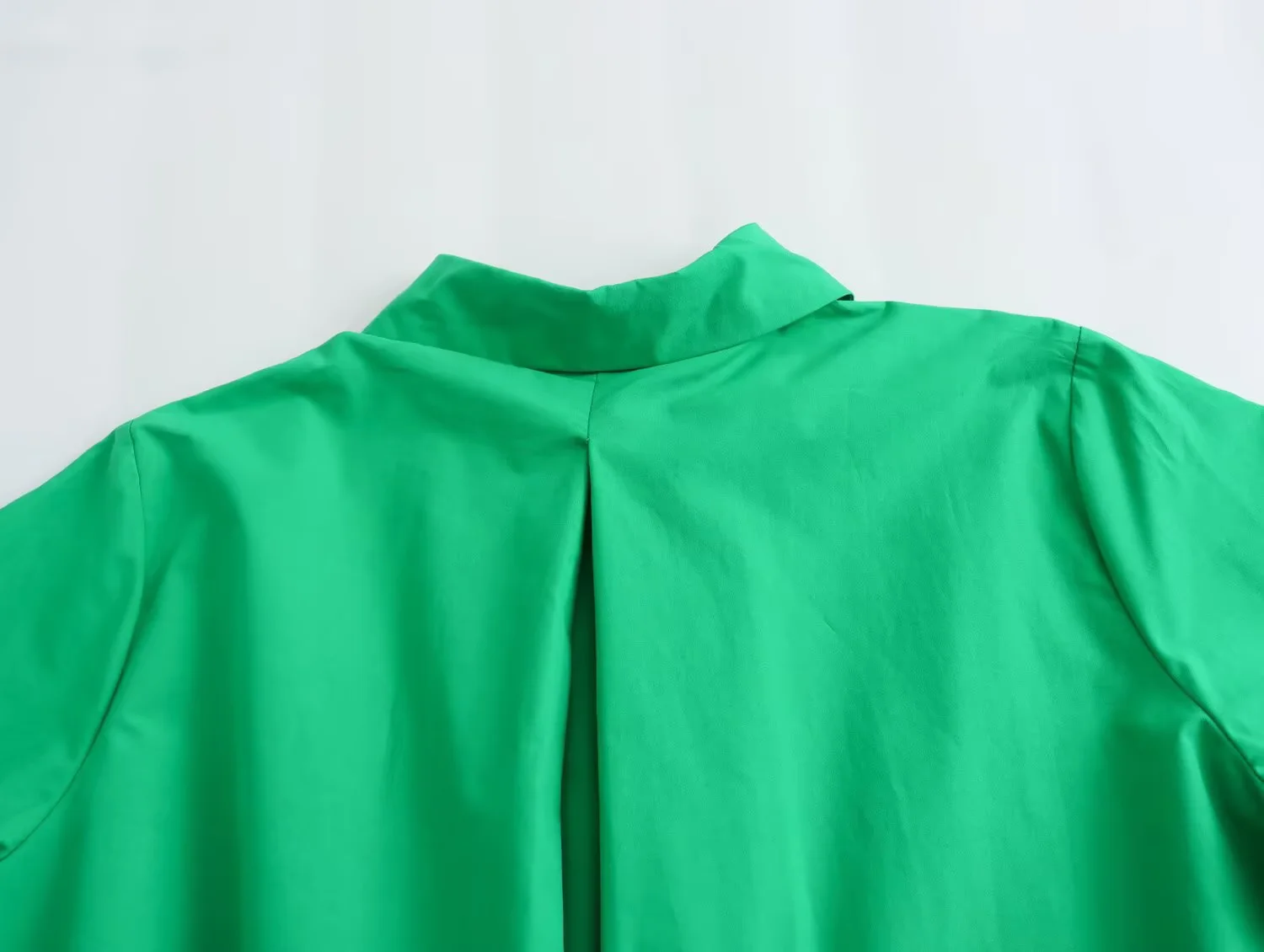 KONDALA Women Fall Shirt Short Dress Minimalist Lapel Short Sleeve Dress 2025 Summer Fashion Simple Versatile Female Chic Dress