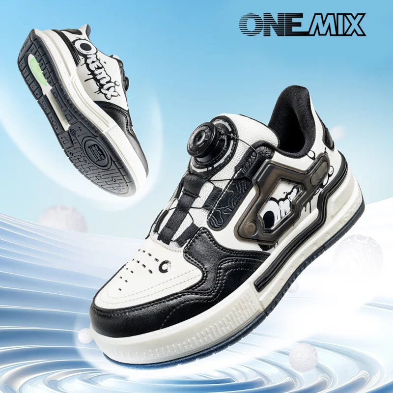 Onemix 2026 new men shoes are lightweight, soft soled wear-resistant ultra light fashionable versatile casual sports board shoes