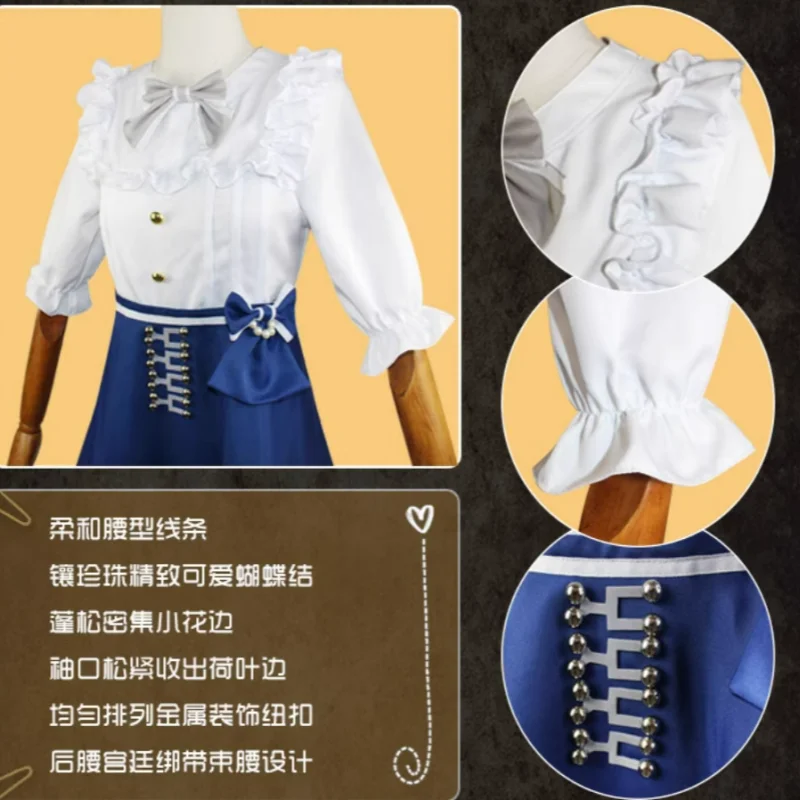 Gardener Emma Woods Cosplay Costume Game Identity V Anime Women Girls Lovely Dress Halloween Daily Wear Role Play Clothing Stock