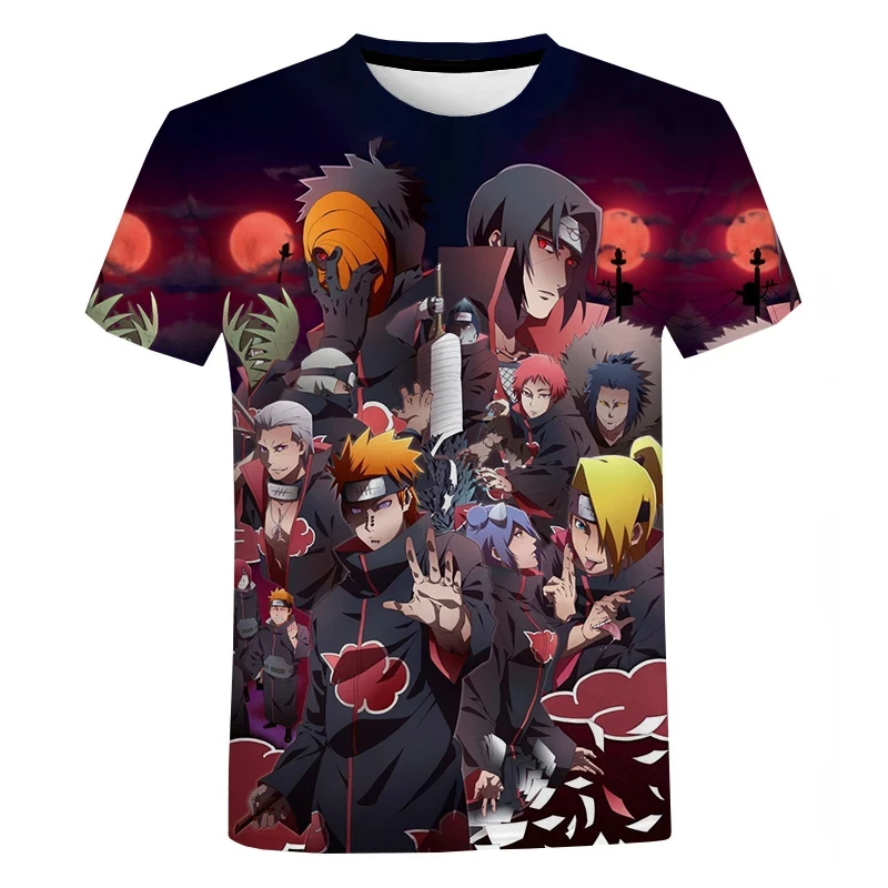 Kids 3D Print T-shirt Boys Girls Summer Fashion Casual Short Sleeved Unisex Harajuku Streetwear Oversized Demon Slayer Tops