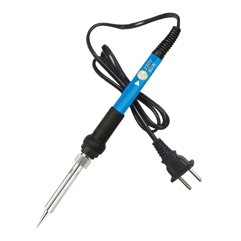 

Электрический паяльник-ручка, набор для пайки, регулируемая температура, 60 Вт, инструменты для пайки, запасные части