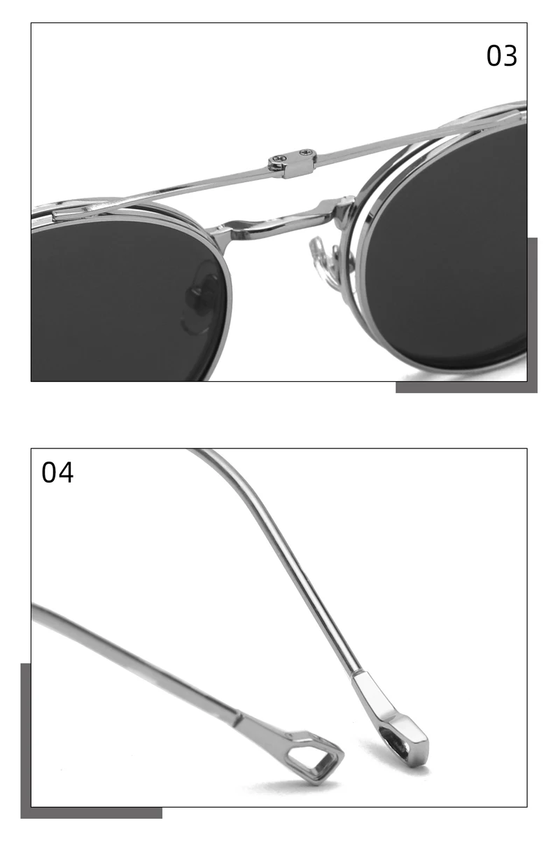 Swanwick Damen-Sonnenbrille mit Metallclip, rund, Retro, faltbar, polarisiert, für Herren, Vintage, optisch, grün, blau, heiß begehrt – Detail 14