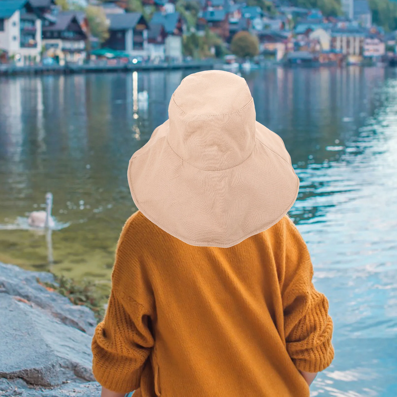

Wide Brim Hats Women Sun Hat Lightweight Cotton Summer Beach Travel Fishing Outdoor Wide Brim Bucket Hats Cap UV Protection