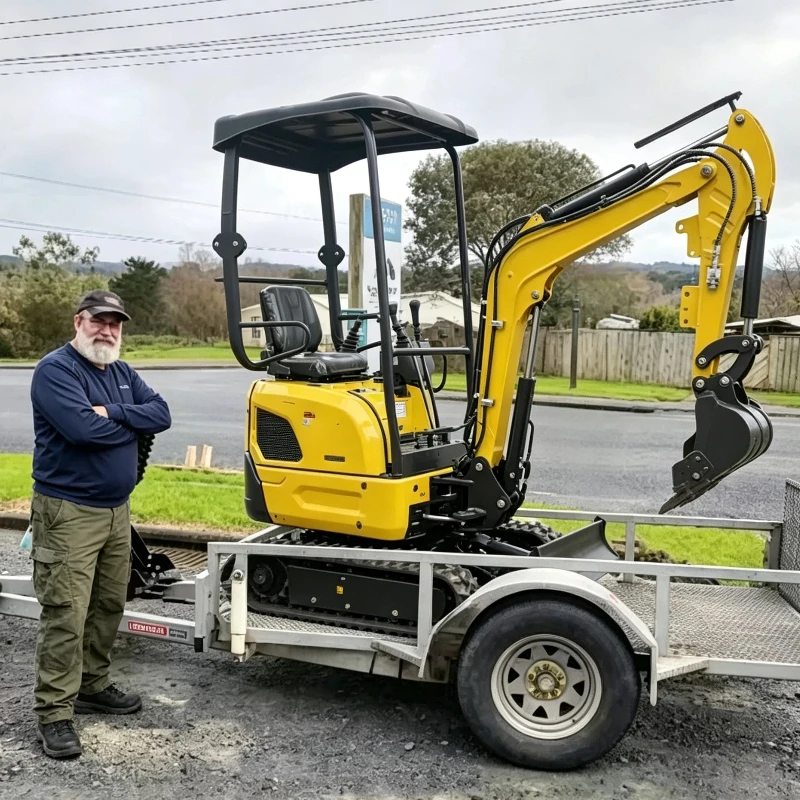 1.3ton Mini Excavator Crawler Digger Powerful Hydraulic System Deep Digging Depth High Maneuverability Customized