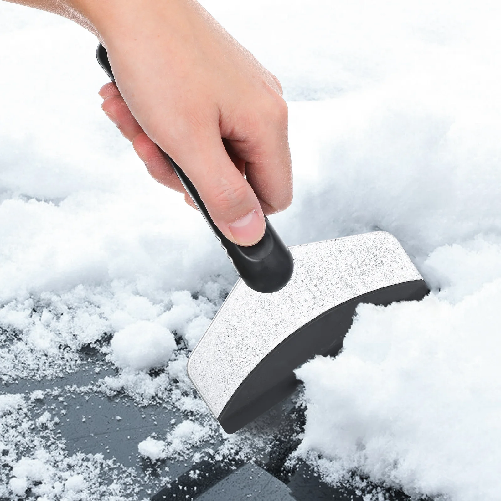 

Heavy Duty Auto Ice Shovel with Anti Freeze Handle for Car Snow Removal Scratch Resistant Vehicle Ice Scraper Tool