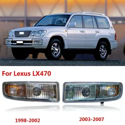 CAPQX For LX470 1998-2002 2003-2007  Front Bumper Fog Light  Daytime Running Light Turning Signal Lamp DRL Day Light