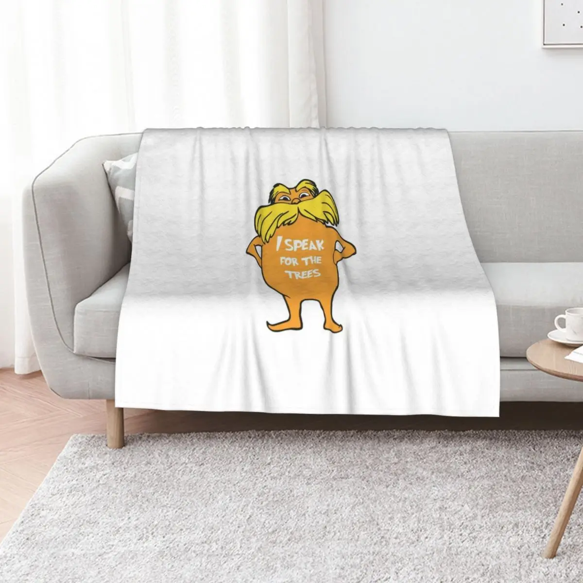 

Lorax I speak for the trees so cute Throw Blanket for babies Furry Soft Plaid Heavy Blankets