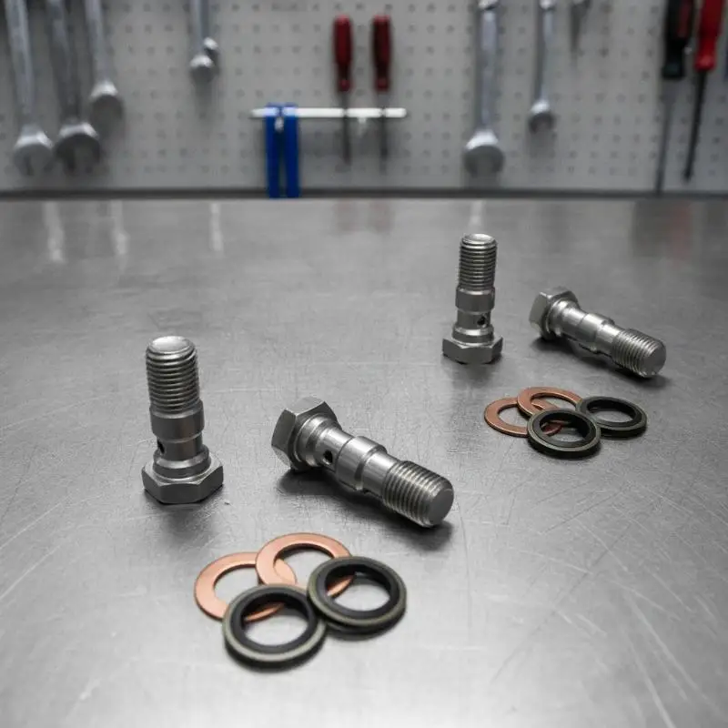 Motorcycle Accessories Brake Caliper Banjo Bolt Bleed Screw Nipple M10x1.0mm/1.25mm 304 Stainless Steel
