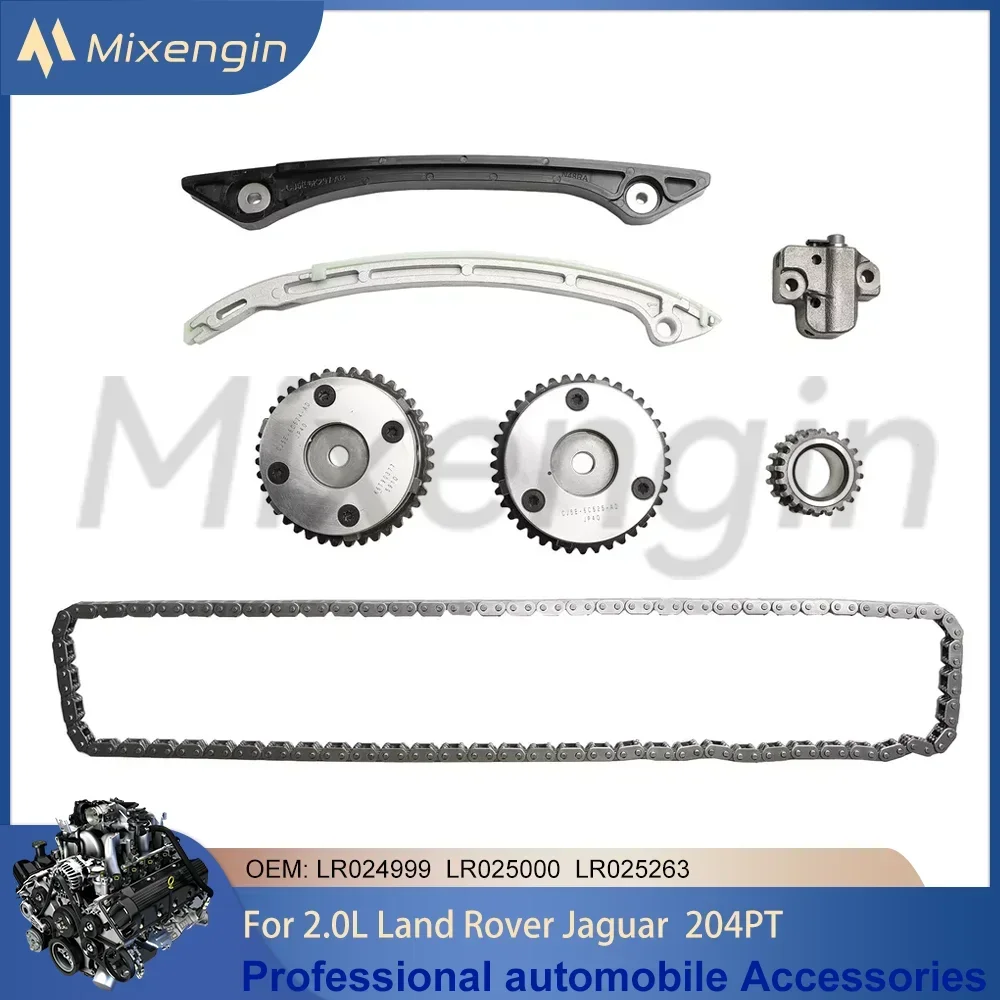 Engine part Timing chain kit with Crankshaft VVT gear For 2.0 L T GAS Land Rover Freelander Jaguar Evoque LR2 Discovery Sport