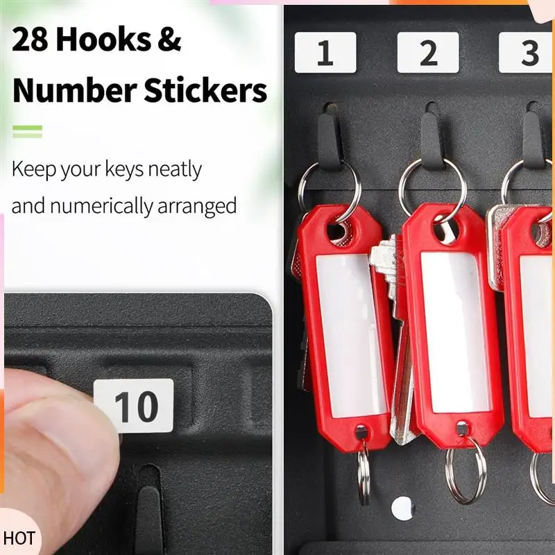 أخبار 28 مفتاح الصلب مفتاح خزانة قفل مجمع أقفال خزانة مع مفاتيح الحائط مفتاح المنظم مع 40 مفتاح العلامة تسميات تحديد