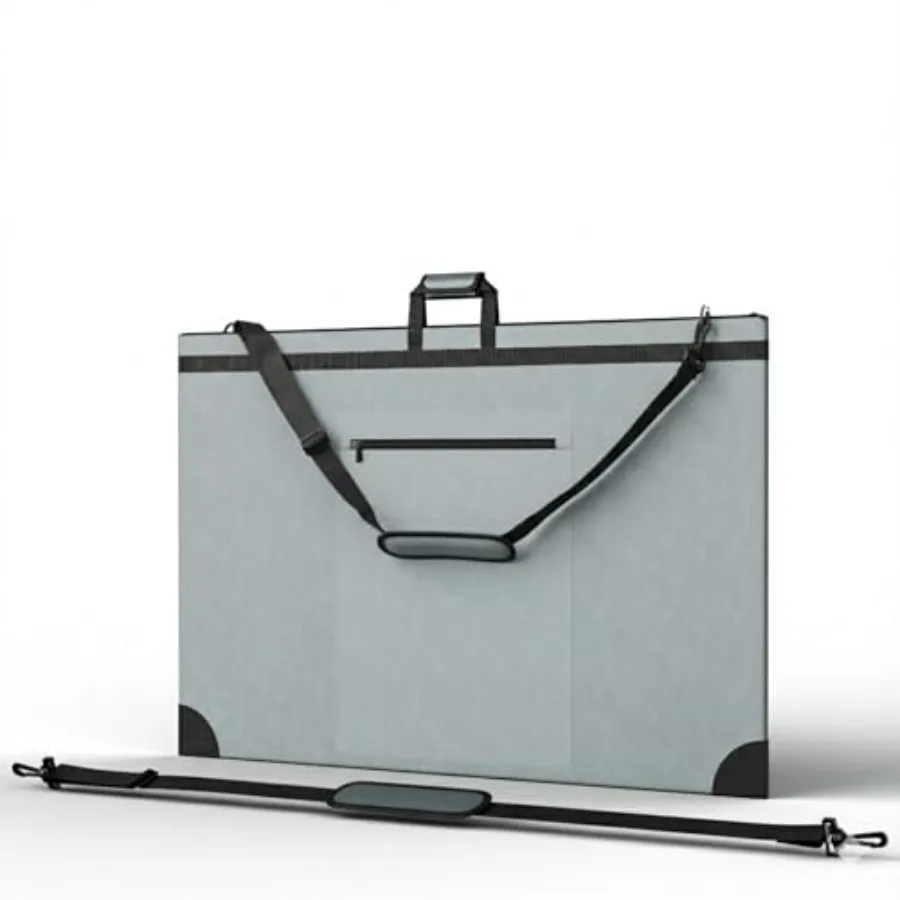 

Large 24 x 36 inches Art Portfolio Bag Fits ARCH D Blueprints Posters and Art Prints Waterproof Artist Case with Shoulder Strap