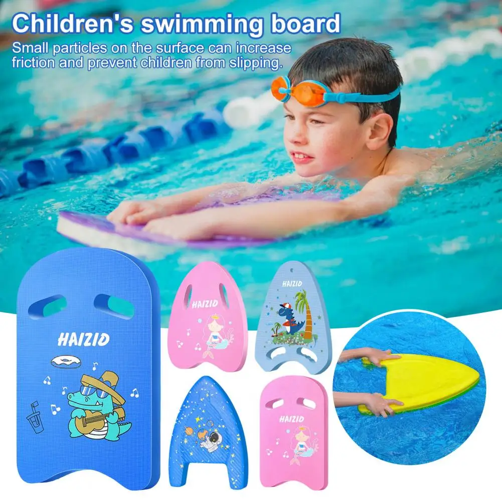 Kickboard per nuoto per bambini Aiuto per l'allenamento del nuoto con fori per corrimano Tavola da nuoto per cartoni animati per feste estive in piscina