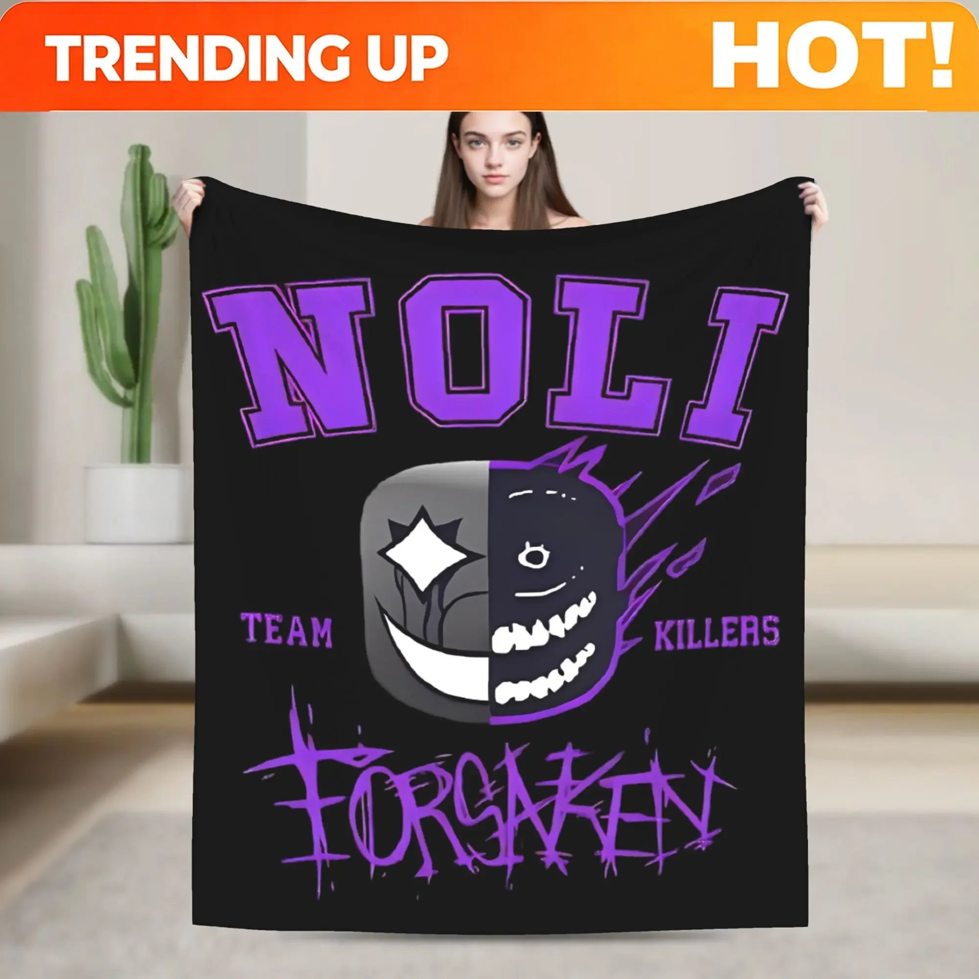 Custom Forsakens Noli Knitted Blankets Wool Throw Blanket Bed Sofa Decoration Lightweight Bedsprea,