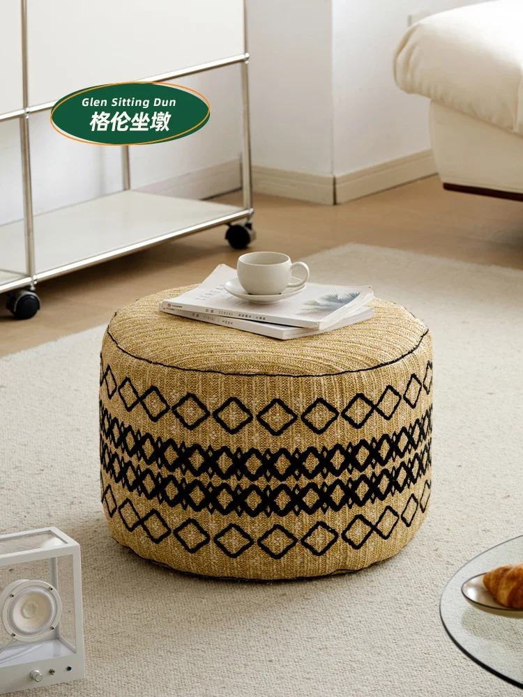 Nordic Marocco tessuto divano cuscino del sedile pedale soggiorno casa futon tappeto piedino rimovibile