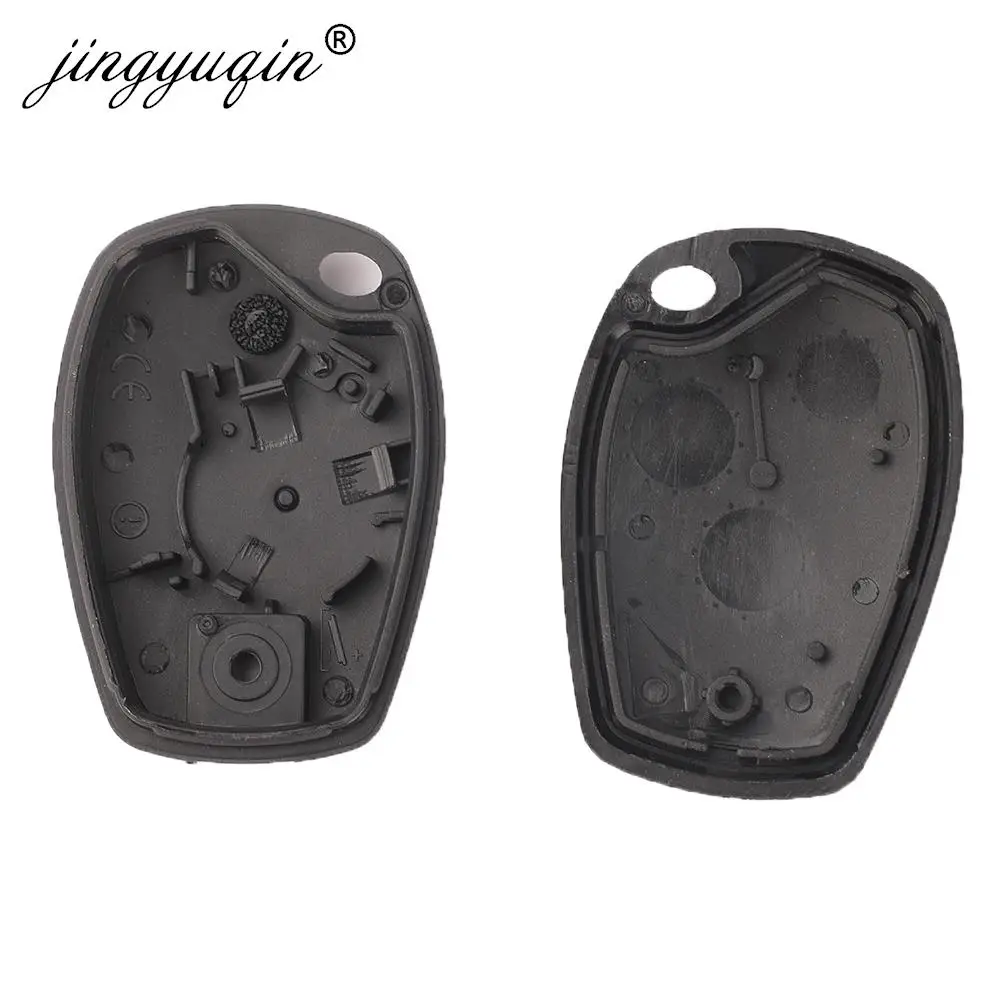 jingyuqin 10szt Transponder Car Key Shell Dla Renault Logan Kangoo Duster Clio Twingo Modus Master Primastar Dacia Nissan Opel