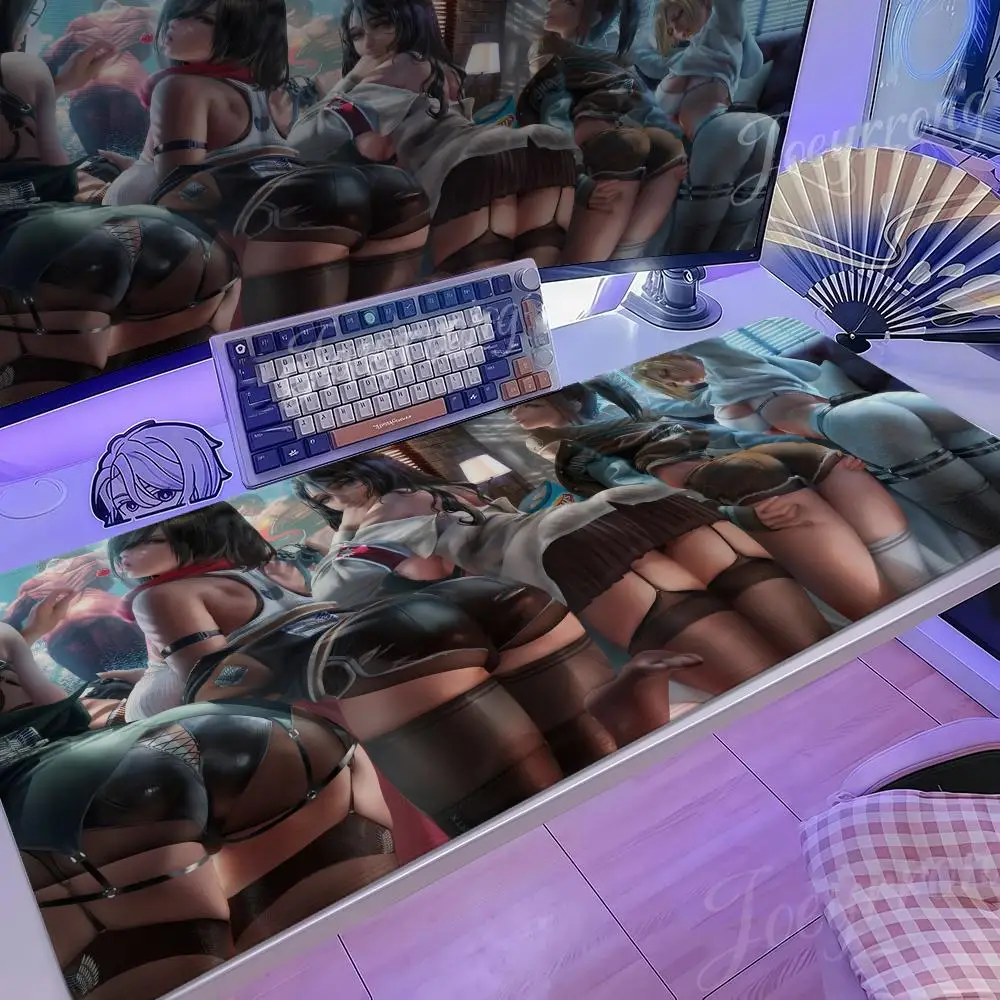 

Mouse Pad Hot Anime 1000x500 Taro Sakamoto Days XXL Large Gaming Non-slip Office Keyboard Mats Desk Mat Attack On Titan