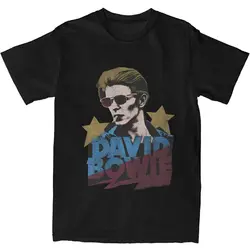 Oversized T Shirt Davids Bowied Pure Cotton T-Shirts Trendy Cool Tee Shirt Couple Summer Y2K Classic Pattern Short Sleeve Tops