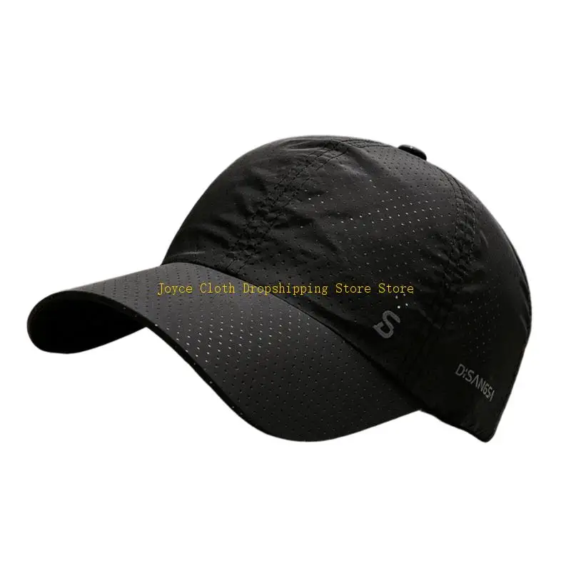 Quick Drying Sport Baseball Cap Sun Protections Adjustable Strap Hat For Running 10CD