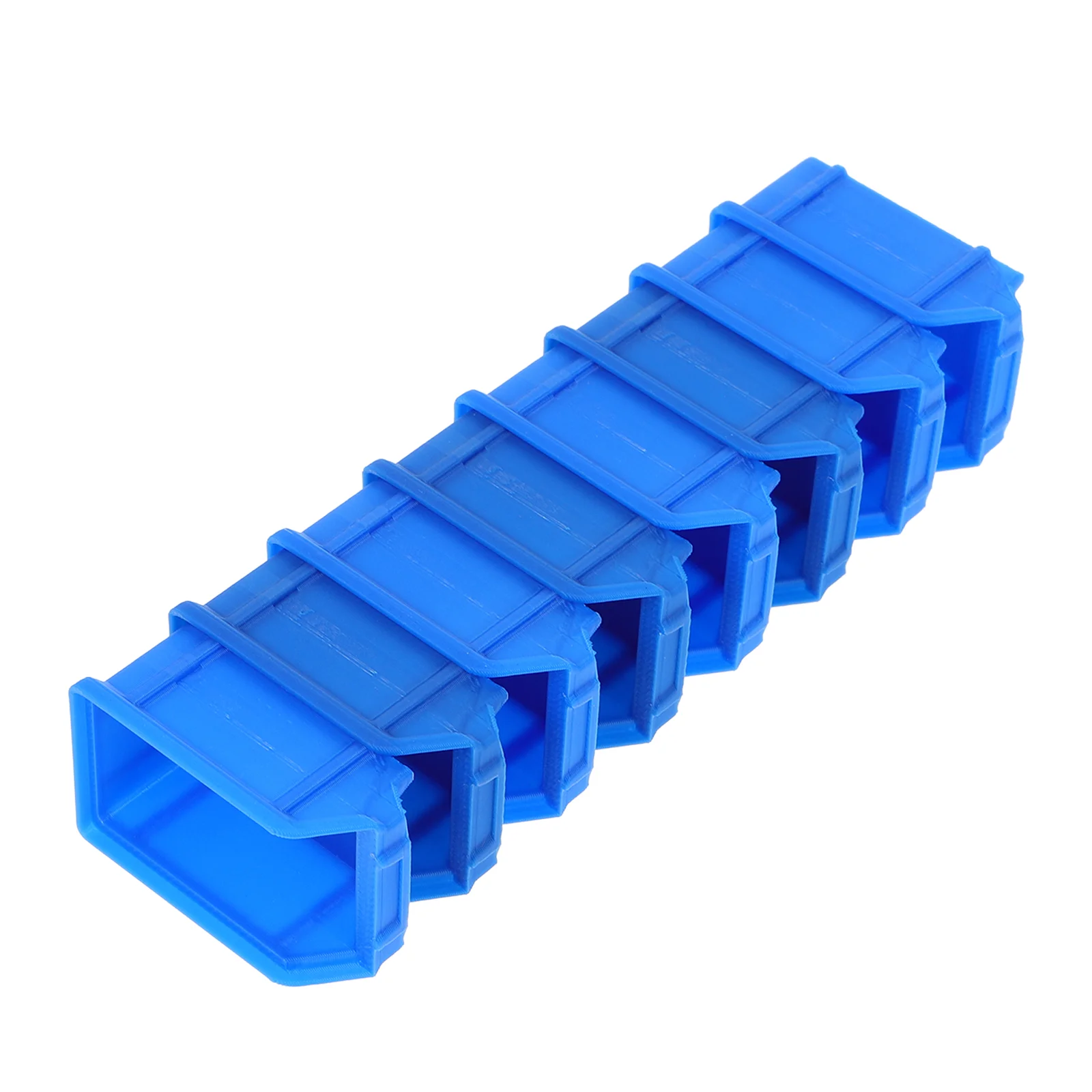 12 Pcs Storage Basket Mini Shelf Model Miniature Furniture House Crafts Blue Simulation Accessory Dollhouse Accessories