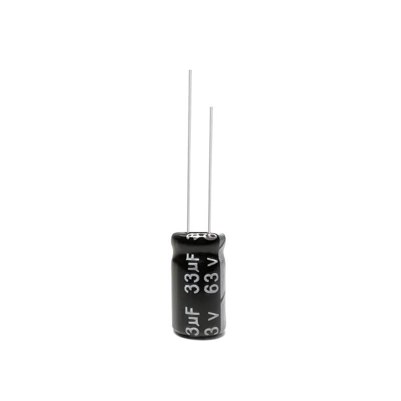 

200pcs 63V 33uF Electrolytic Capacitor 105C High Temp Radial Long Life 6x11mm for Power Supply Electronics