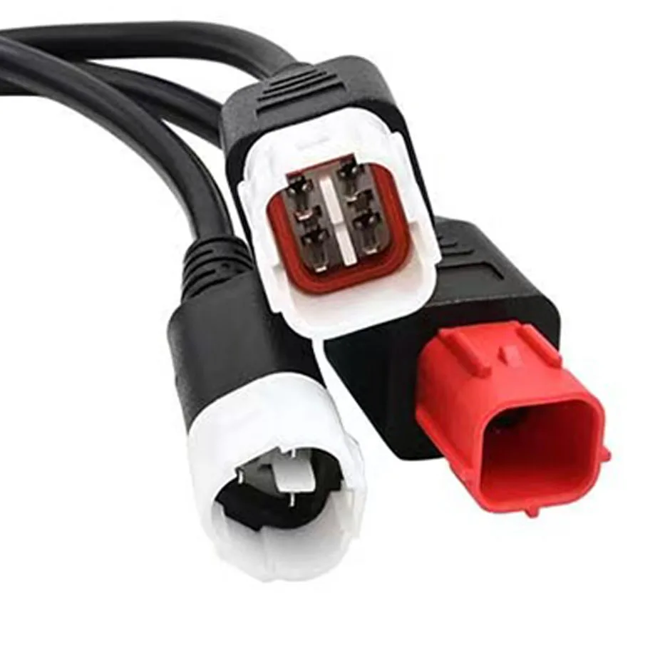 كابل تشخيص الدراجة النارية لياماها 3Pin 4Pin لهوندا 6PIN 3IN1 3 في 1 محرك obd 2 تمديد كابل obd2 موصل #6
