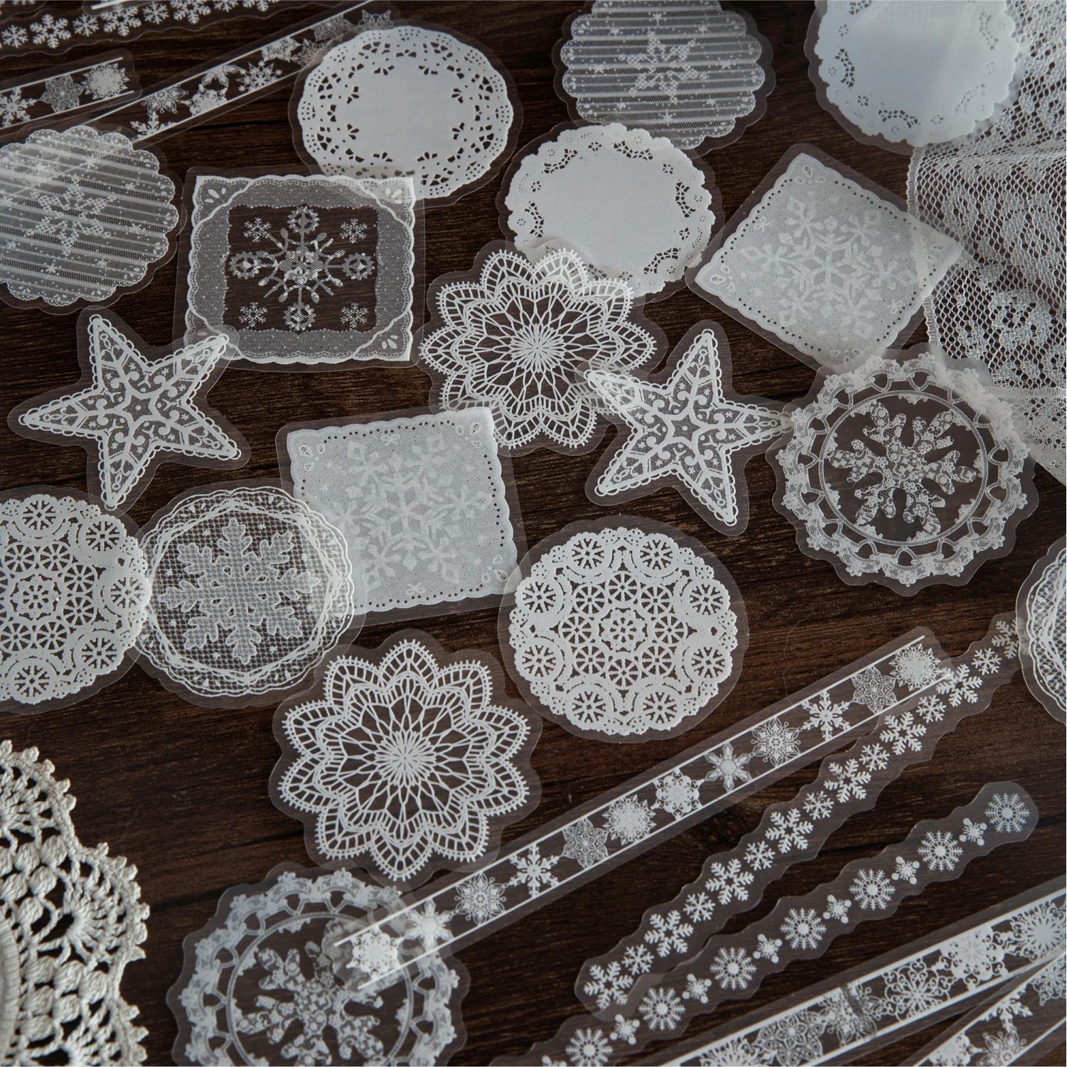 30 قطعة/الحزمة خمر أنيقة الدانتيل ملصقات الحيوانات الأليفة DIY بها بنفسك الزخرفية غير المرغوب فيه مجلة ملصقات ل سجل القصاصات التسمية ألبوم اليوميات مخطط #3