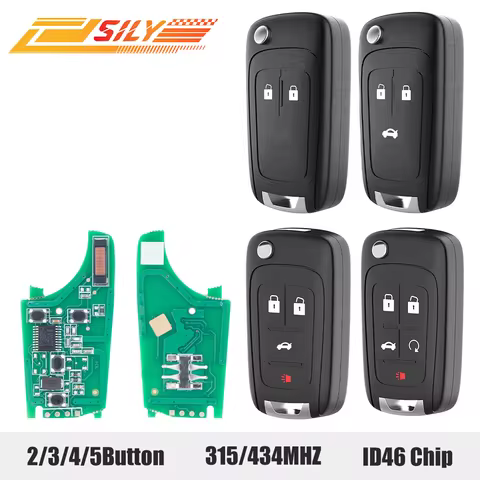 SILY OHT01060512 Remote Car Key 2B/3B//4B/5B Fob 5B 315MHz/433MHz ID46 7941 for Chevrolet Cruze Camaro Malibu Sonic Opel GMC
