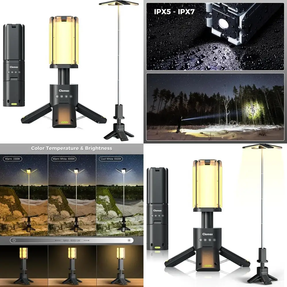 

Rechargeable 14000mAh LED Multifunction Magnetic Lantern, Job Site Light, Cordless Camping Tent Lamp, Portable Power Supply, 600