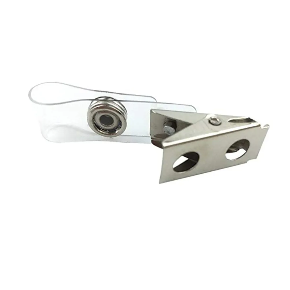 150pcs-double-hole-metal-badge-reels-clear-pvc-strap-easy-open-close-stable-button-disc-for-id-badges-conventions-seminars-work