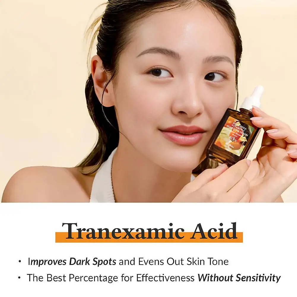 30 مللي مصل تفتيح فيتامين C تركيبة لطيفة مصحح البقع الداكنة جوهر لجميع أنواع البشرة حتى لهجة متوهجة للعناية بالبشرة #3