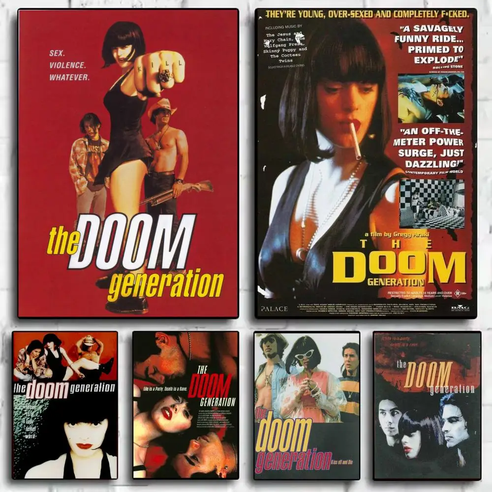 Crime movie T-The Doom Generation Poster Wall Art Print Poster for Bedroom Living Room Home Decor Gift Artwork