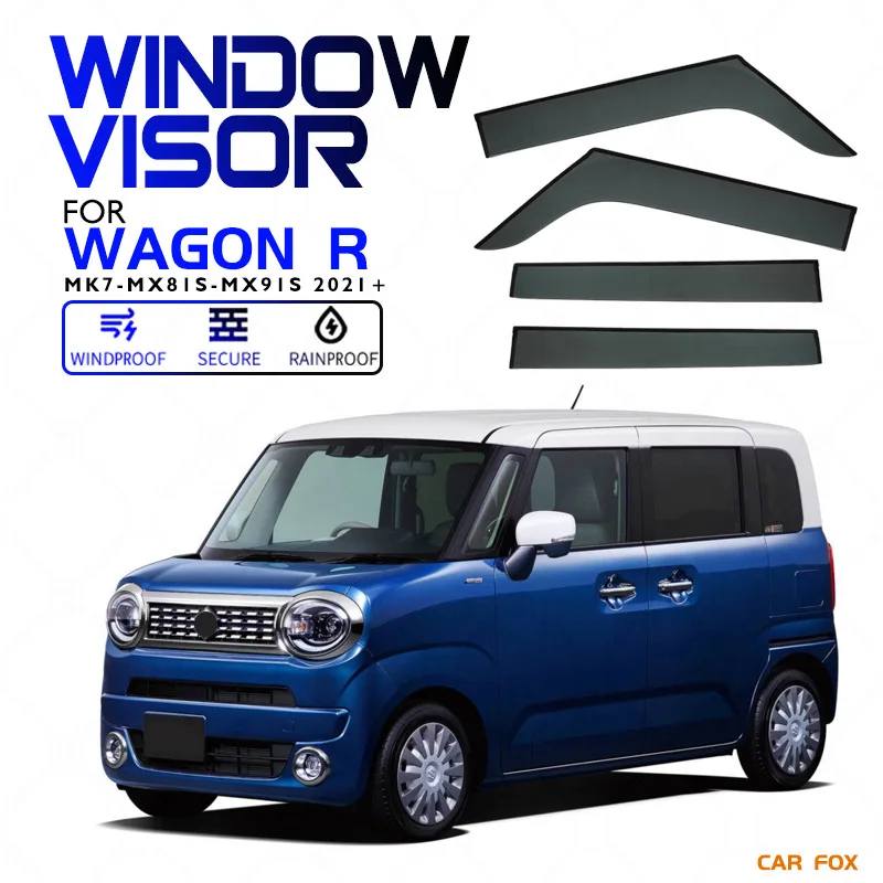 

For Wagon R Smile Window visor Weather Shield Side Window Deflector Car windshield weather shield Car accessories