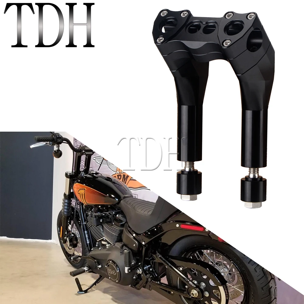 

1inch 1" Kickback Pull-back Motorcycle Handlebar Risers Mount for Harley Dyna Street bob Softail Sportster XL883 XL1200 XL 1200