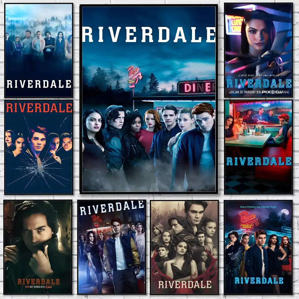 Póster autoadhesivo de Riverdale, programa de televisión de suspense para adolescentes americanos, para sala de juegos, dormitorio, pasillo, decoración de pared del hogar, regalo