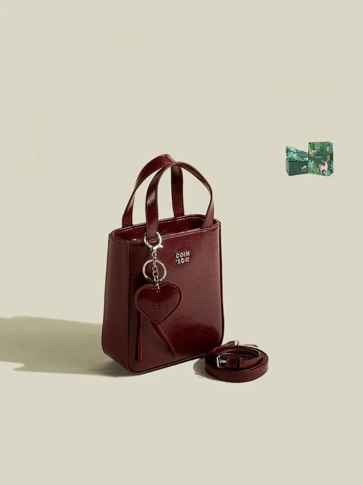 

MuziKai Fashionable Compact Square Handbag Women's Crossbody Phone Bag Simple Stylish 2026 New Model Handheld PU Leather