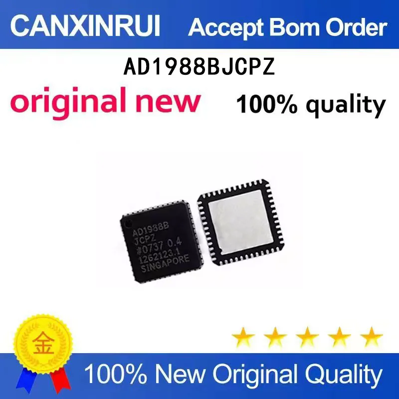 

(5 Pieces) Brand new original AD1988BJCPZ AD1988BXCPZ AD1988B QFN48 spot chip IC