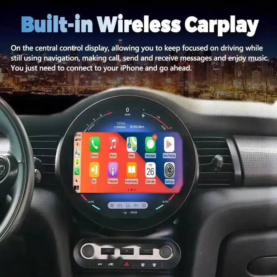 S 11.8inch Android Stereo Autoradio For BMW Mini One F55 F56 F54 2014-2020 Navigation GPS Multimedia Player Carplay Head Unit