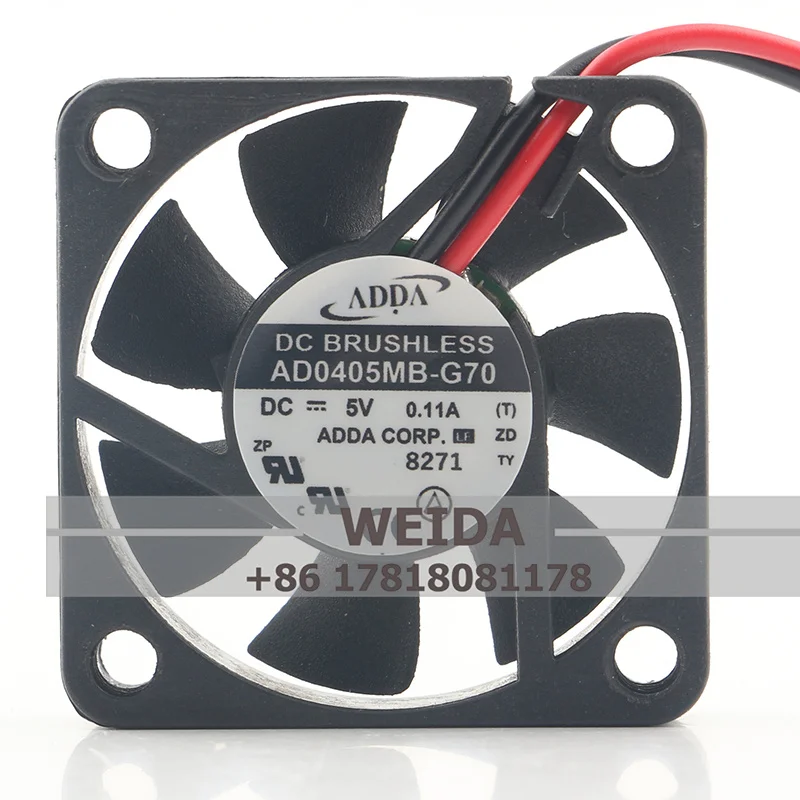 Chassis fan Original ADDA AD0405MB-G70 4010 DC5V 0.11A CPU fan Power dissipation fan  40*40*10MM