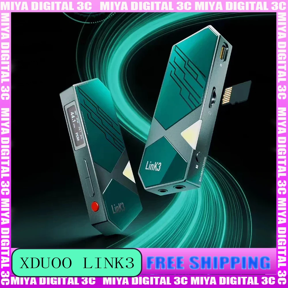 

XDuoo Link3 Decoding Headphone Amplifier All-in-one Mobile Phone Amplifier Decoder Tail HIFI Dsd512 Supports CD Card Reading