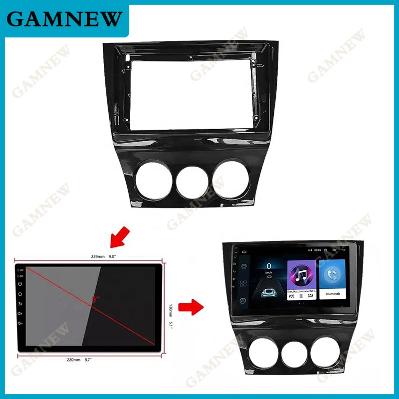 9 Inch Car Frame Fascia Adapter Canbus Box For Mazda RX8 RX-8 Android Radio Audio Dash Fitting Panel Kit