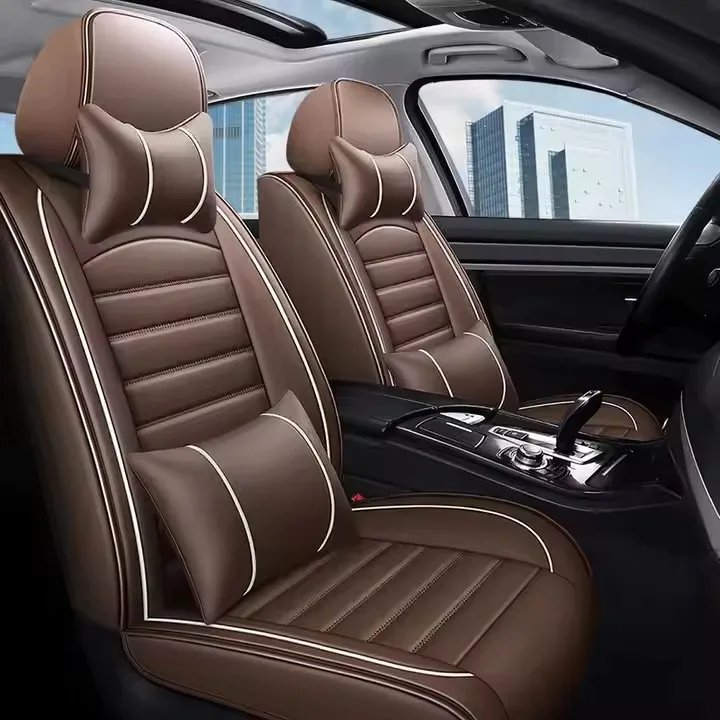 

Fully Encapsulating New Leather Car Seat Cover Summer Breathable Cushion for All Seasons Compatible with Harrier Tiguan Accent