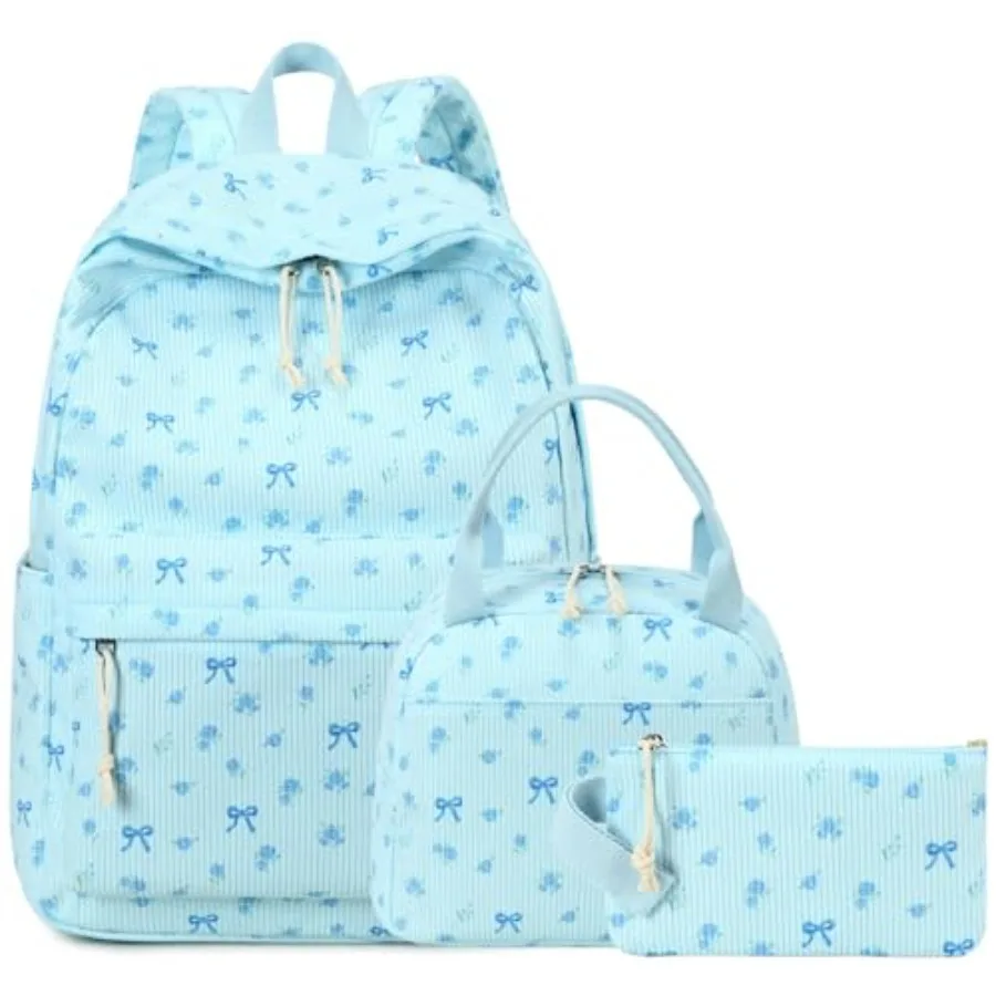 

BTOOP School Backpacks for Teen Girls Bookbags Lightweight Backpack School Bags Set with Lunch Box Pencil Case