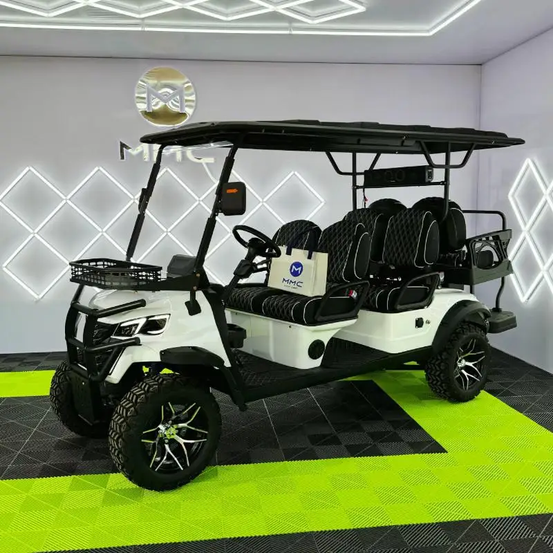 72v 5000W Ac Motor Independent Suspension System Electric  Clubcar 4 Wheel Drive 2/4/6 Seat Mobility  Golf Carts  For Sale