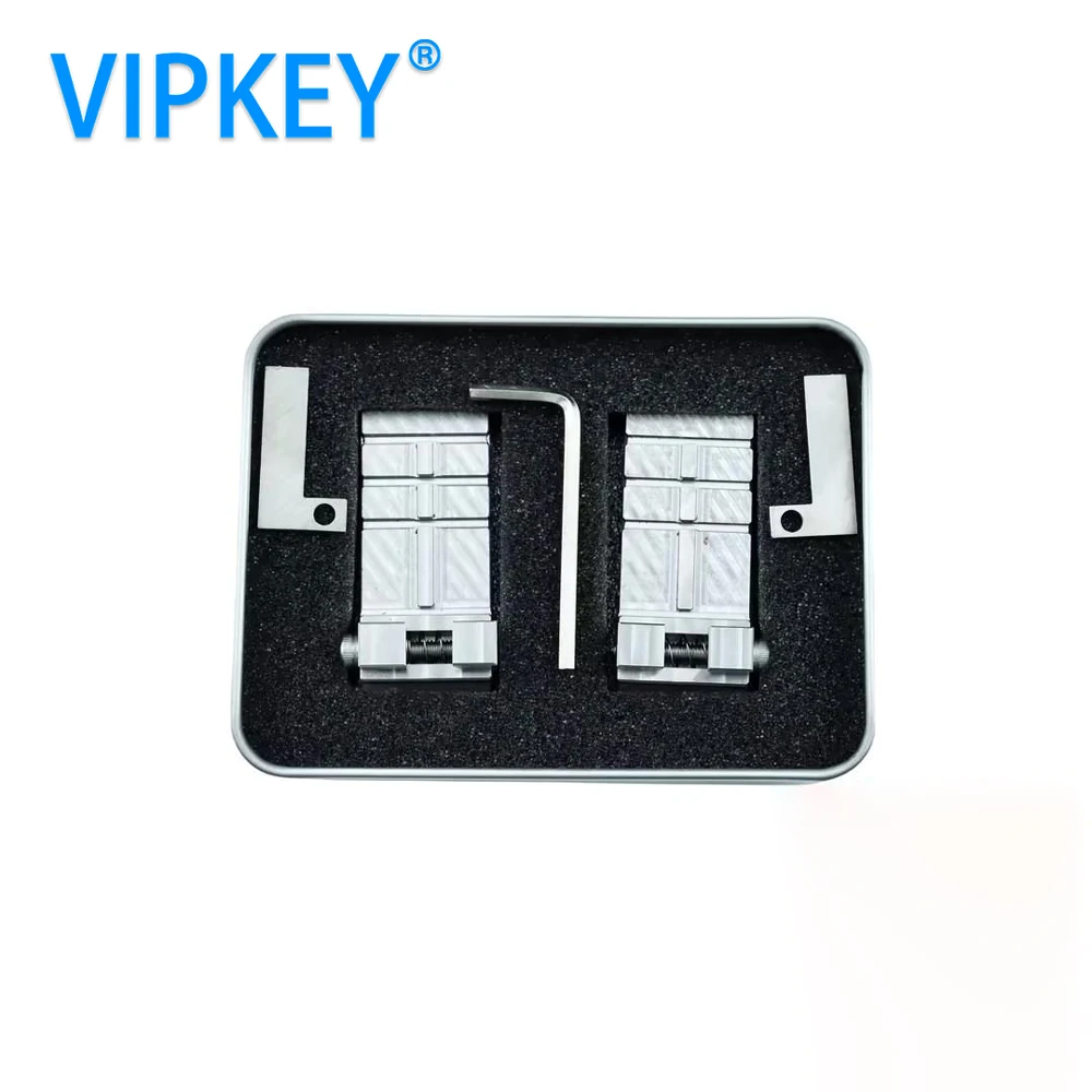 Raise Multifunctional Key Clamping Fixture Jaw for Chuck Manual Vertical  Key Cutting Machine Adapter Locksmith Tools 1 pair