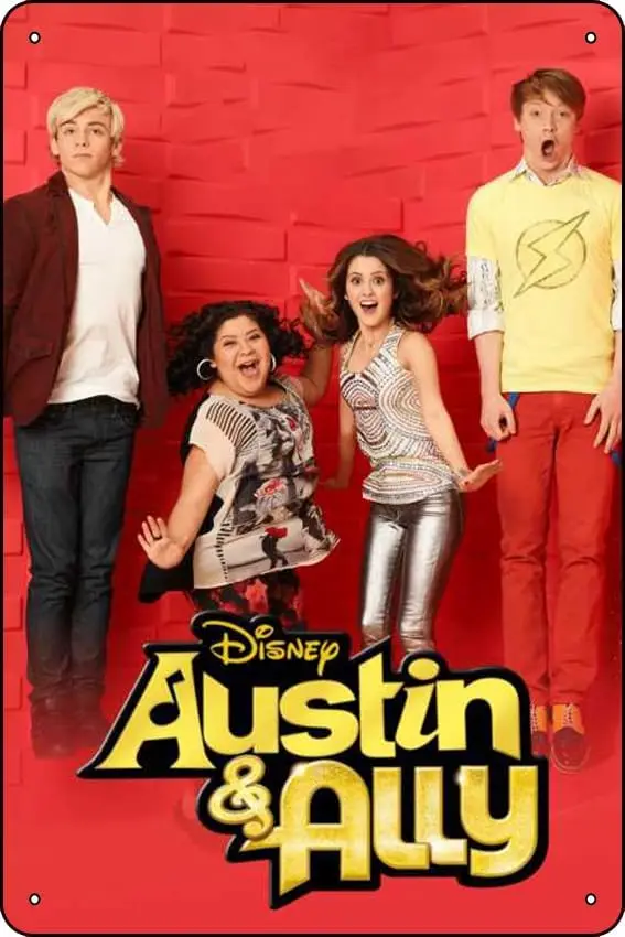 TheWeiPoster Austin & Ally (2011) Vintage Tin Sign Wall Art Decor for Home, Living Room, Kitchen, Garden, Bedroom, Office, H