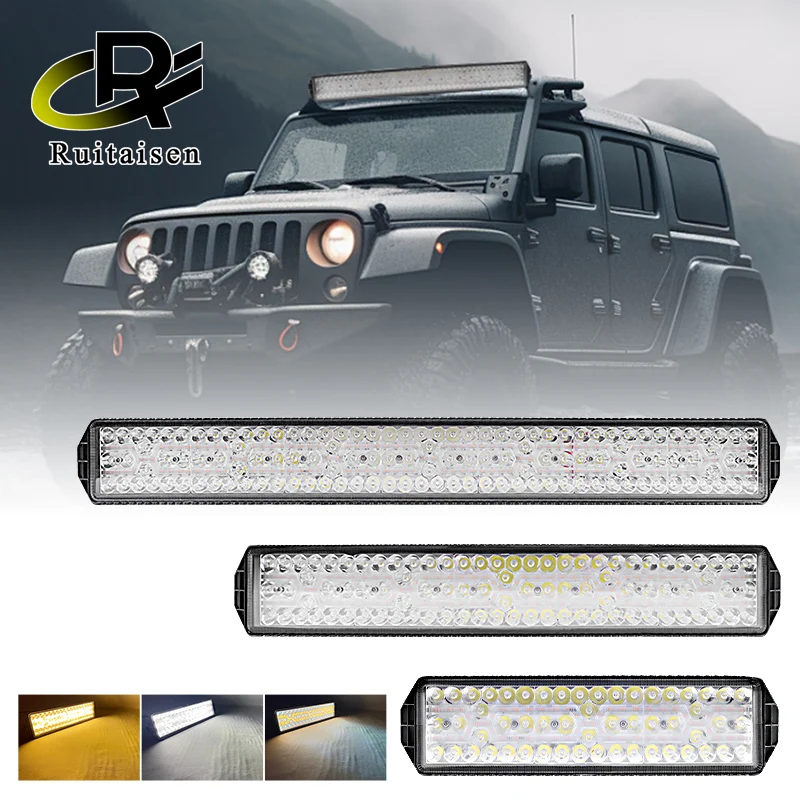 

13/20/28 Inches Led Lightbar Vehicle 12V 24V Work Light Bar Spotlight Boat Barra Led Driving Truck ATV SUV 4x4 Long Range