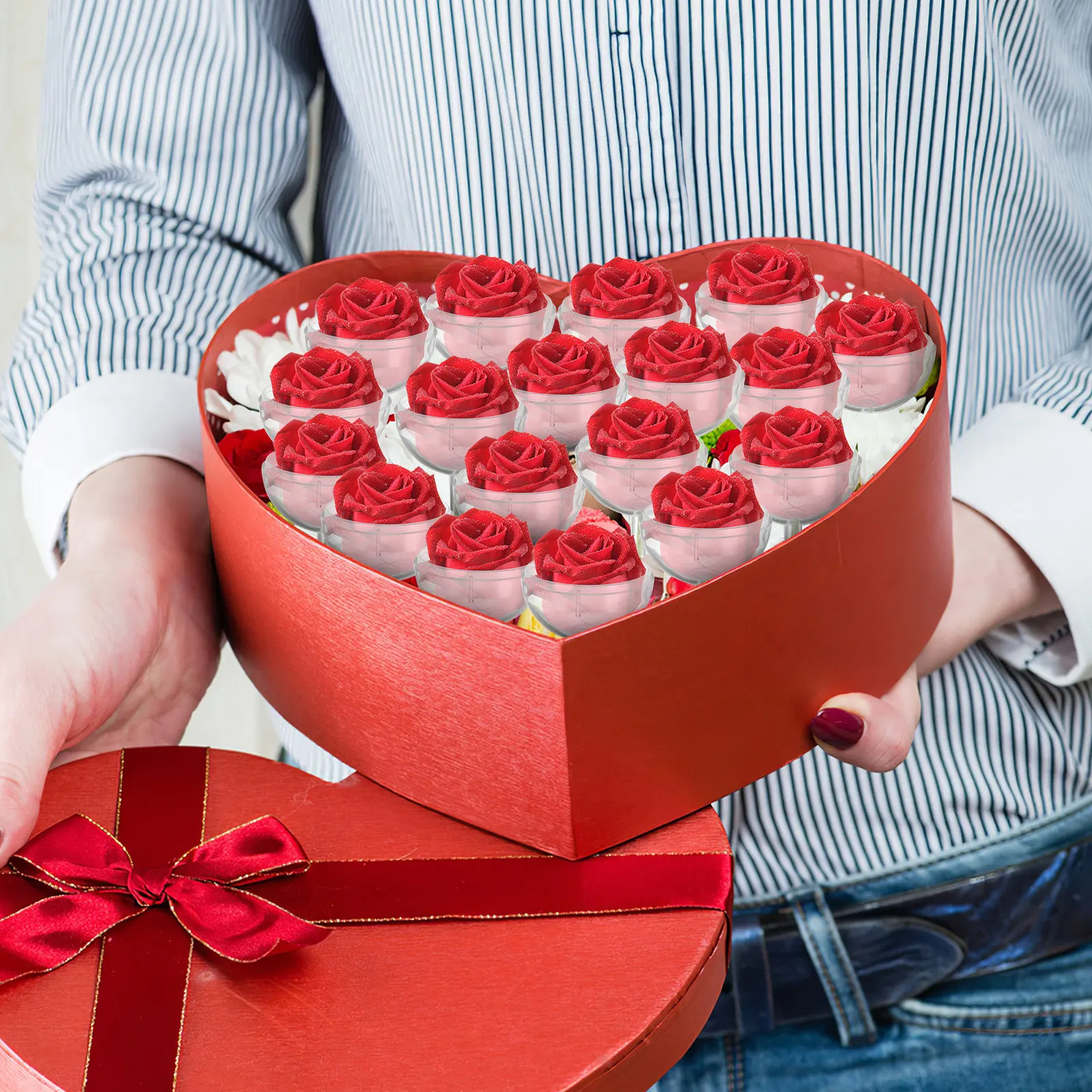 25pcs Chocolate Cup Truffle Wrapper Candy Holder Elegant Wrapping Packaging Cups Portable Decor For Confectionery Truffle
