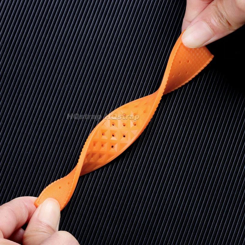 Correias de silicone 20mm 22mm banda à prova dwaterproof água pulseira de borracha esporte confortável baracelet cinto de substituição universal