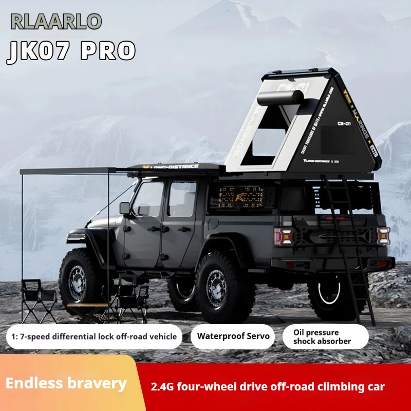 

Rlaarlo Jk07pro 1:7 Proportional Simulation Professional Rc Remote Control Four-Wheel Drive Dual Speed Off-Road Climbing Vehicle